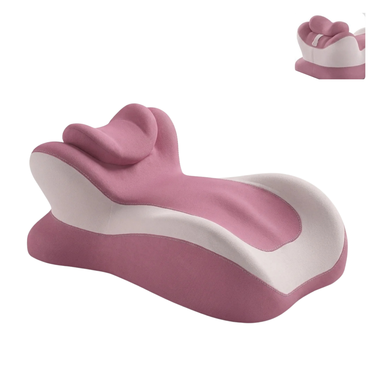 Coussin Multifonction Ergonomique Lit et Couple Soutien Dos Nuque et Poitrine