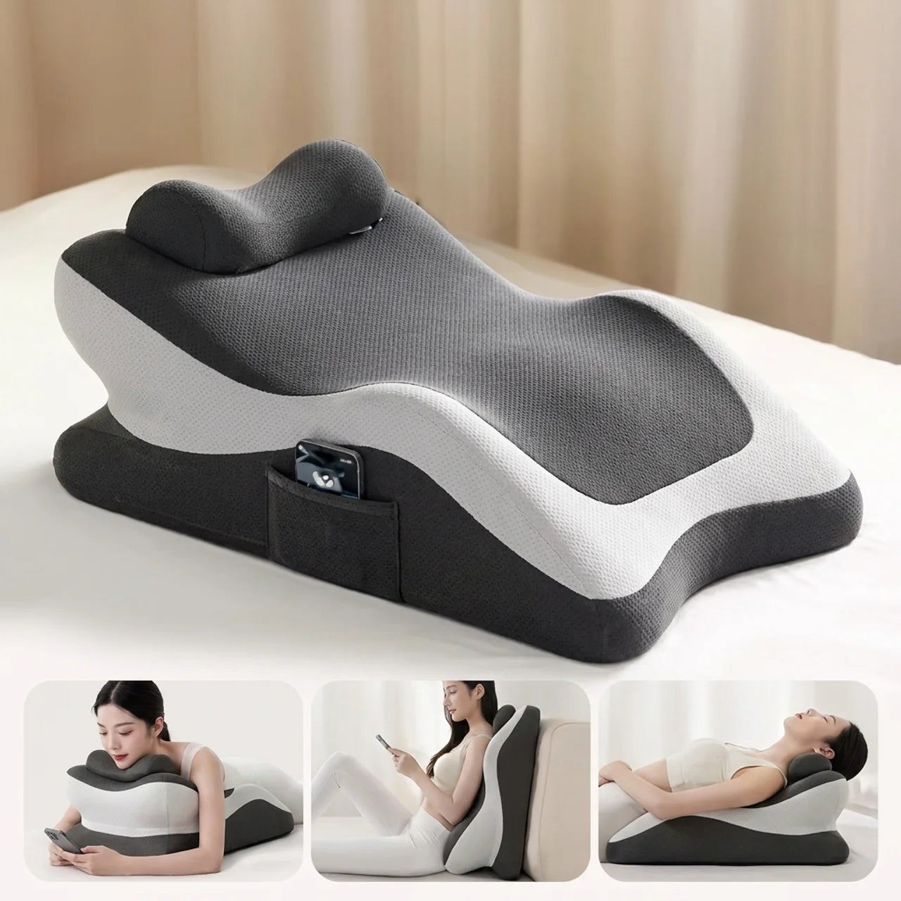Coussin Ergonomique Multifonction 3D Réglable