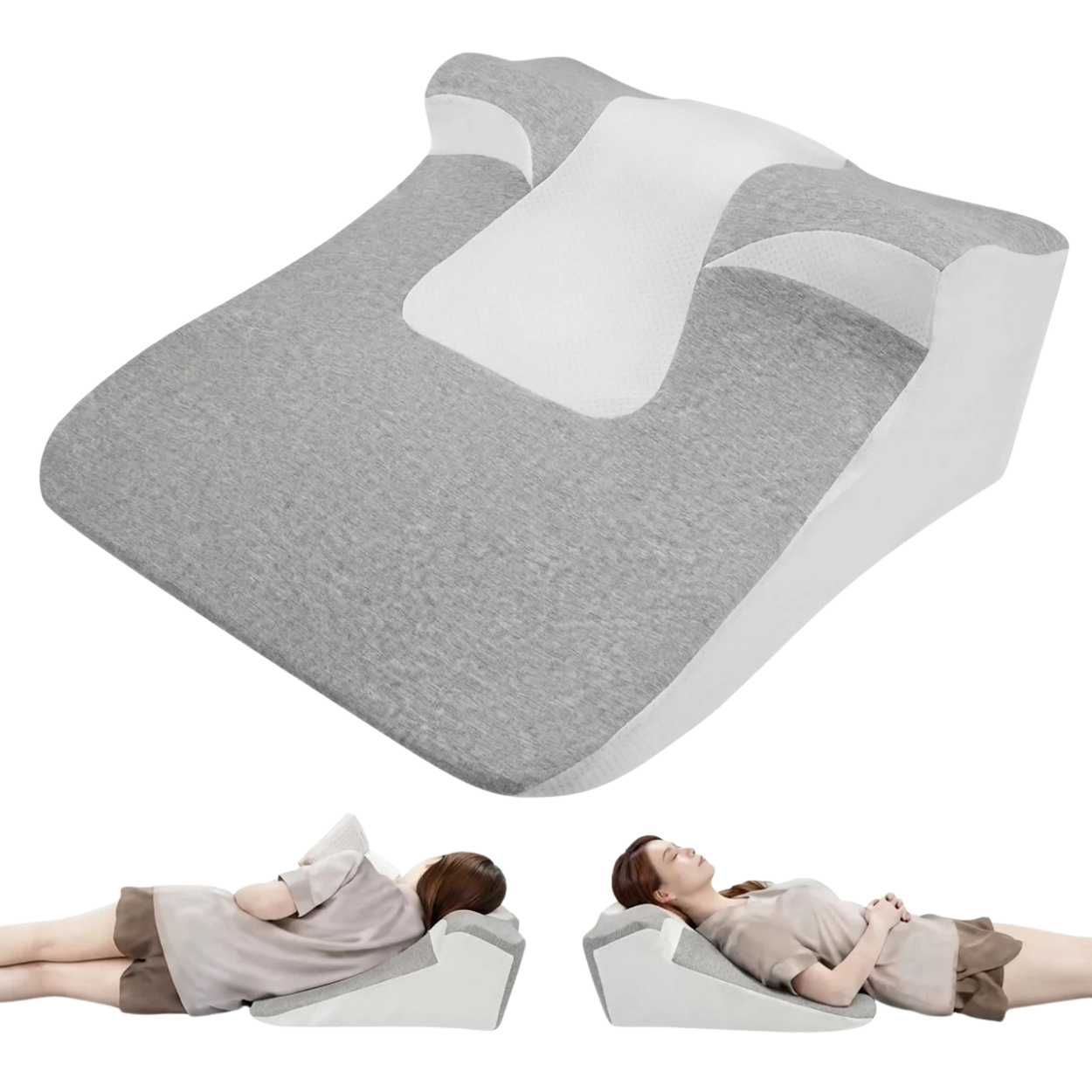 Coussin Orthopédique Incliné Anti Reflux & Anti Ronflement