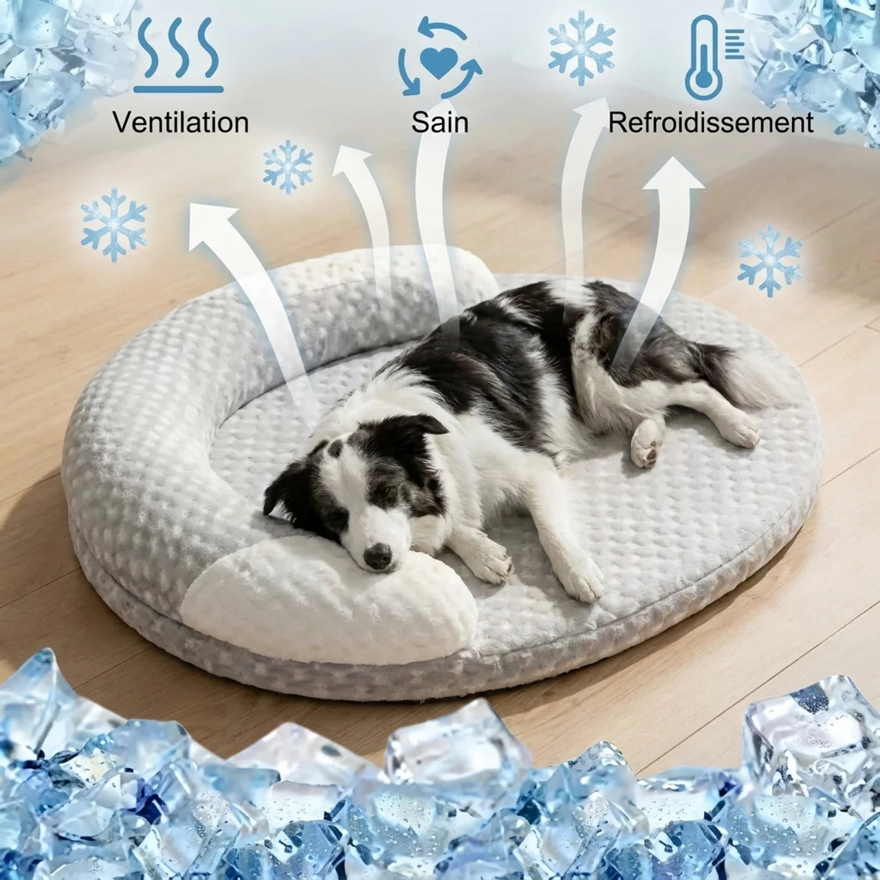 Tapis Rafraîchissant pour Chien et Chat à 5 Couches Orthopédique