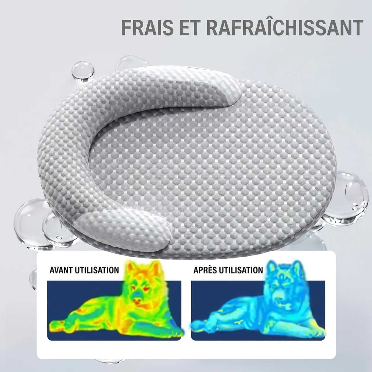Tapis Rafraîchissant pour Chien et Chat à 5 Couches Orthopédique