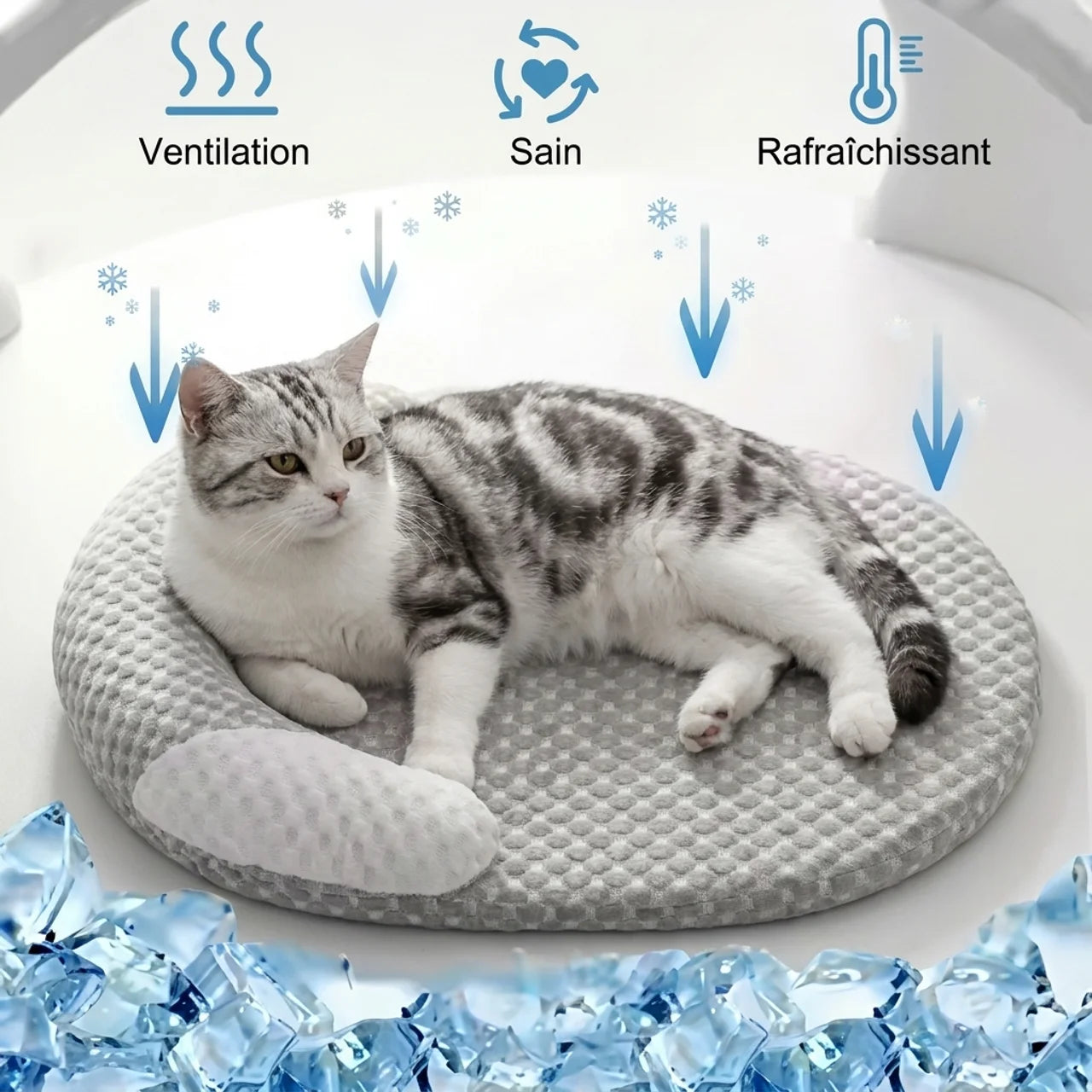 Tapis Rafraîchissant pour Chien et Chat à 5 Couches Orthopédique
