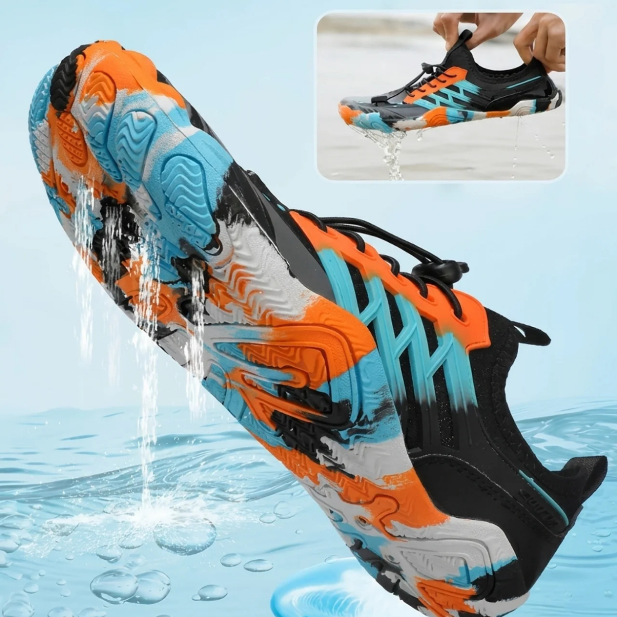 Chaussures Aquatiques Barefoot Multisport Séchage Rapide & Semelle Antidérapante