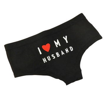 Culotte Boxer Femme I Love My Husband Taille Haute Confortable