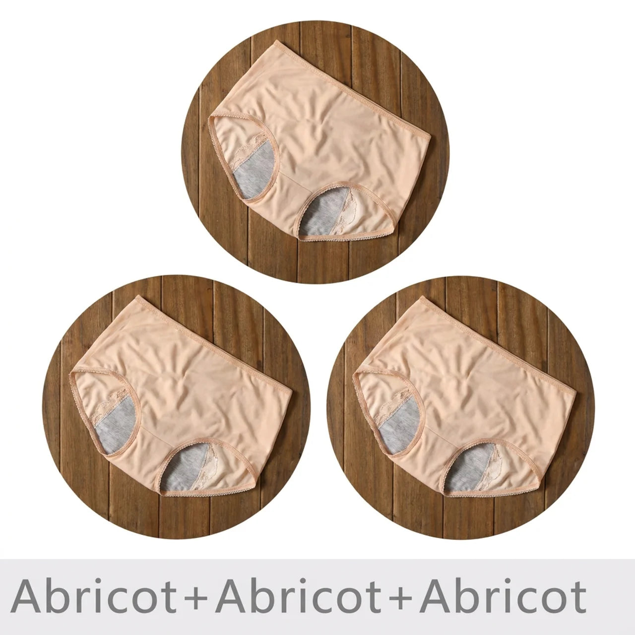 Trois Culottes Menstruelles Étanches Protection Anti Fuite Confortable Extra Large