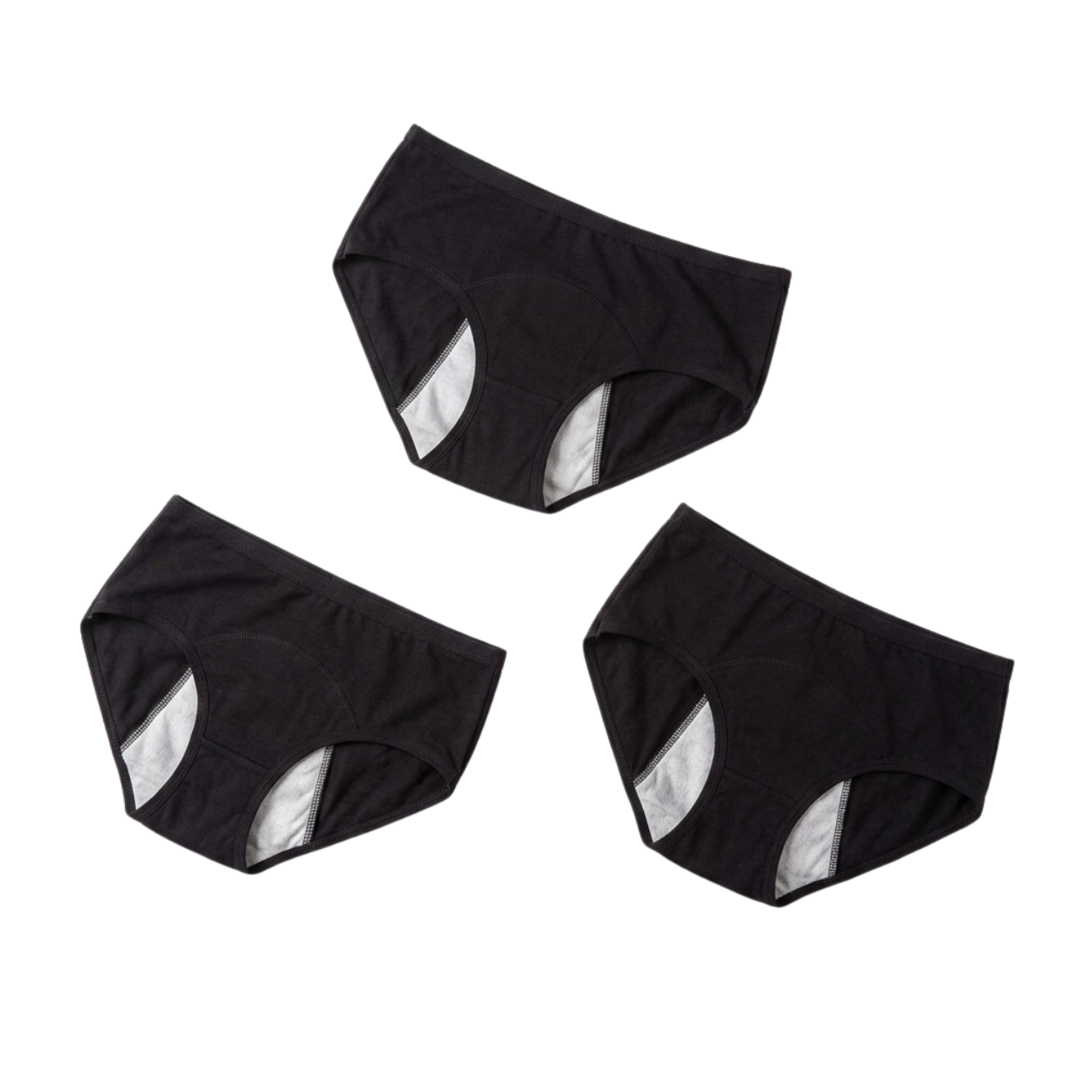 Trois Culottes Menstruelles Étanches Protection Anti Fuite Confortable Extra Large