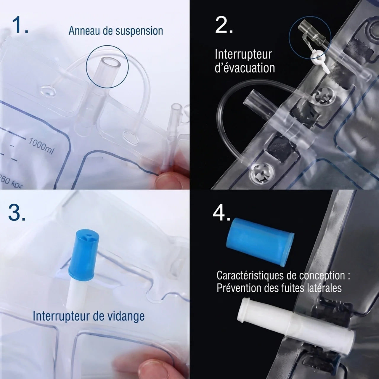 Culotte d'Incontinence Urinaire avec Poche de Drainage