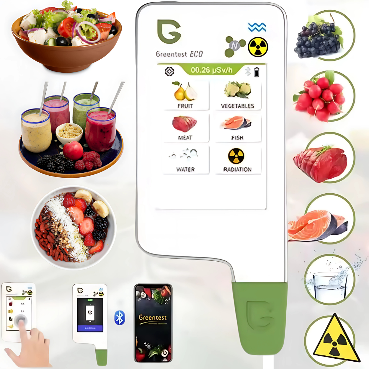 Greentest Eco Détecteur de Sécurité Alimentaire