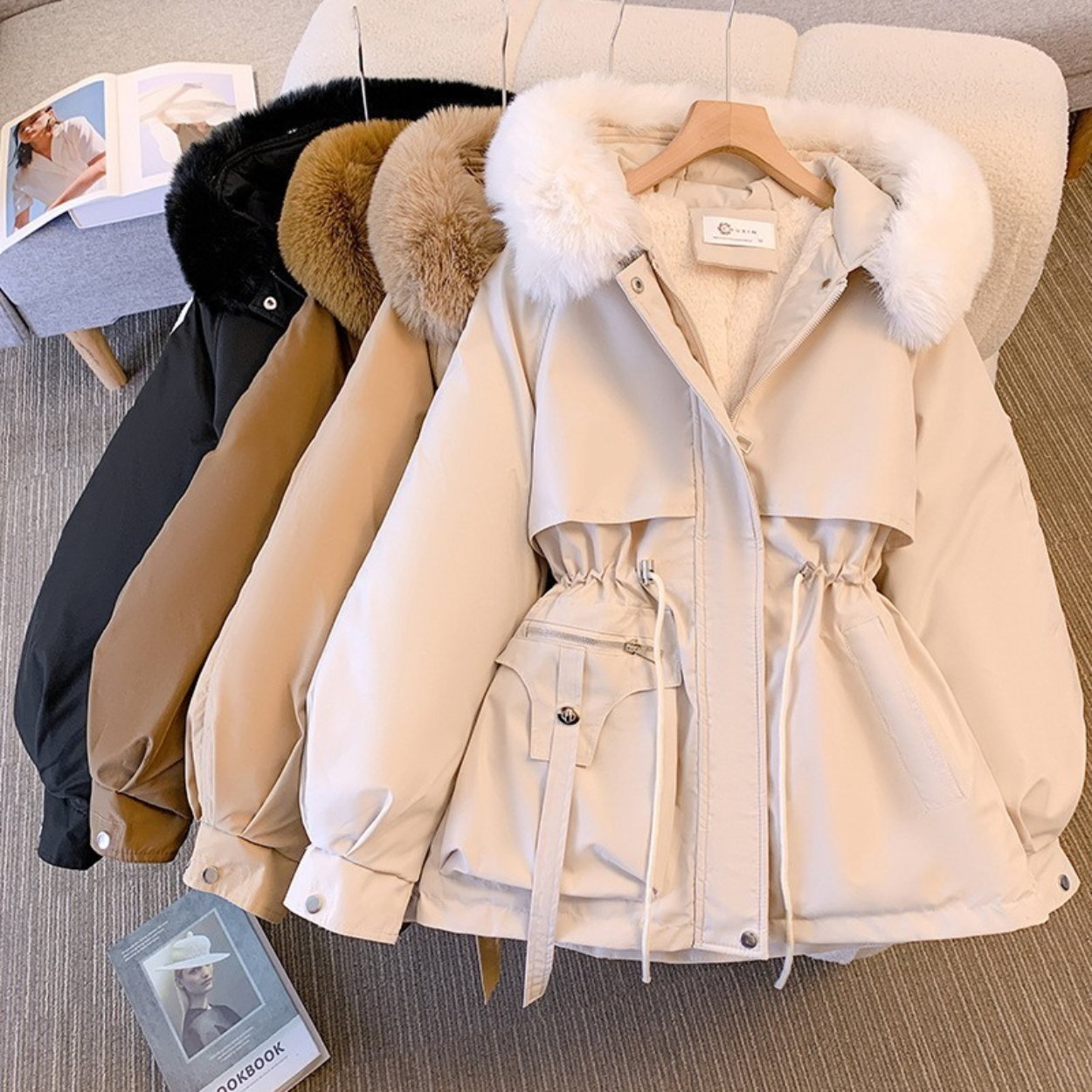 Doudoune Hiver Femme avec Capuche