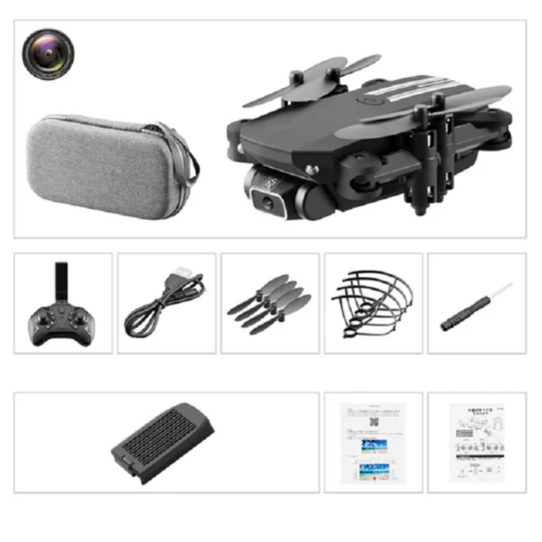 Drone Caméra Mini 4K HD WiFi Pliable