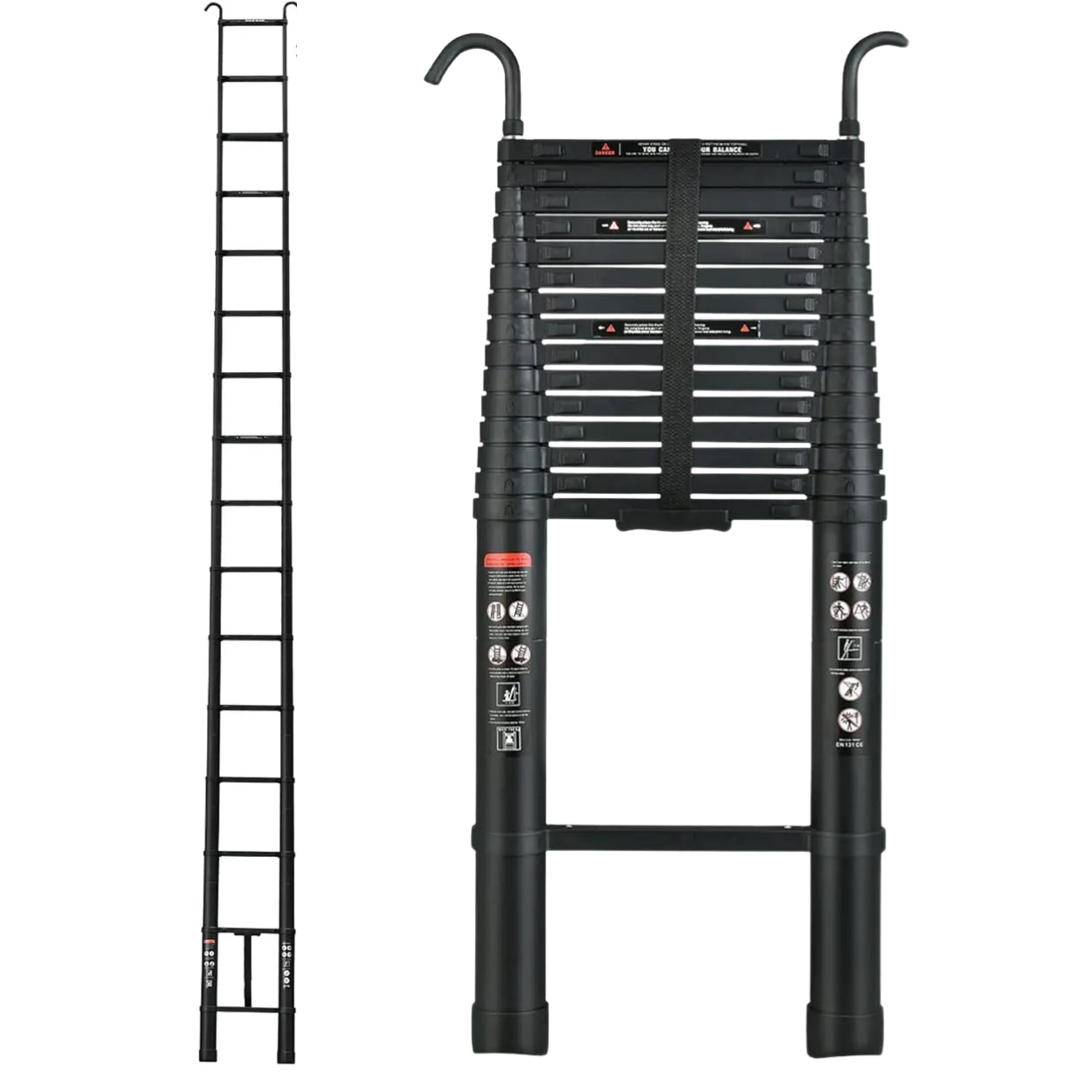 Échelle Télescopique Aluminium 6,2 m Sécurisée