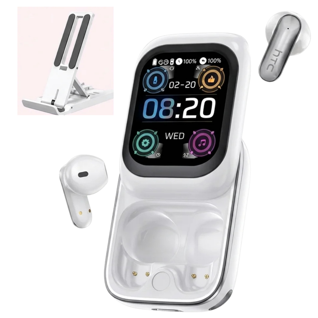 Écouteurs Bluetooth IA avec Écran Tactile Traduction Instantanée 135 Langues