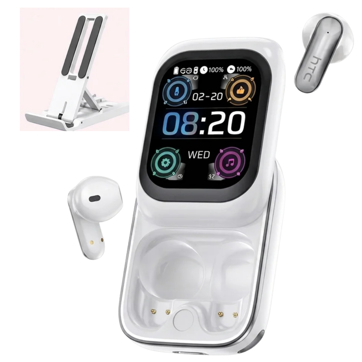 Écouteurs Bluetooth IA avec Écran Tactile Traduction Instantanée 135 Langues