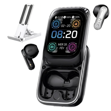 Écouteurs Bluetooth IA avec Écran Tactile Traduction Instantanée 135 Langues