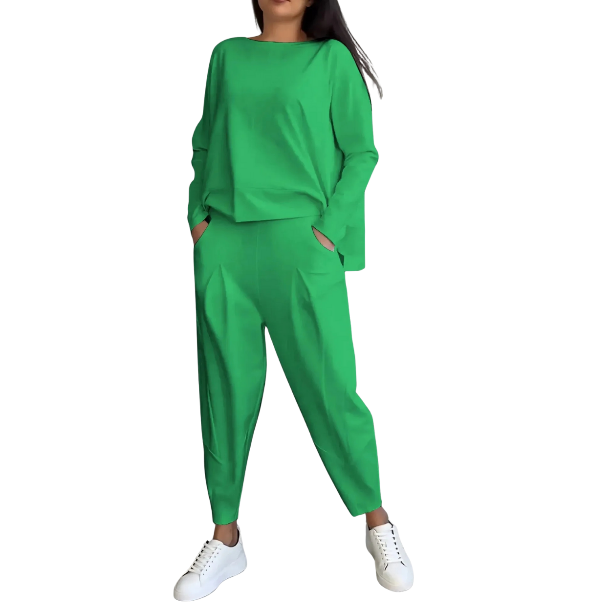 Ensemble Femme 2 Pièces Sweat Oversize & Pantalon Taille Haute
