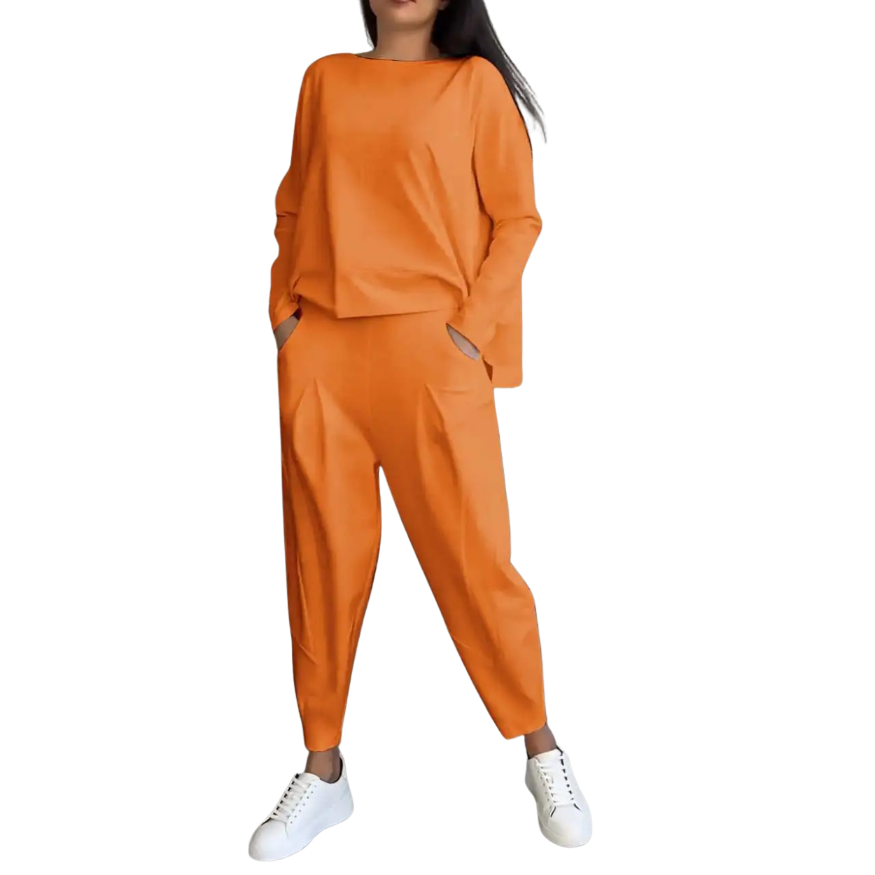 Ensemble Femme 2 Pièces Sweat Oversize & Pantalon Taille Haute