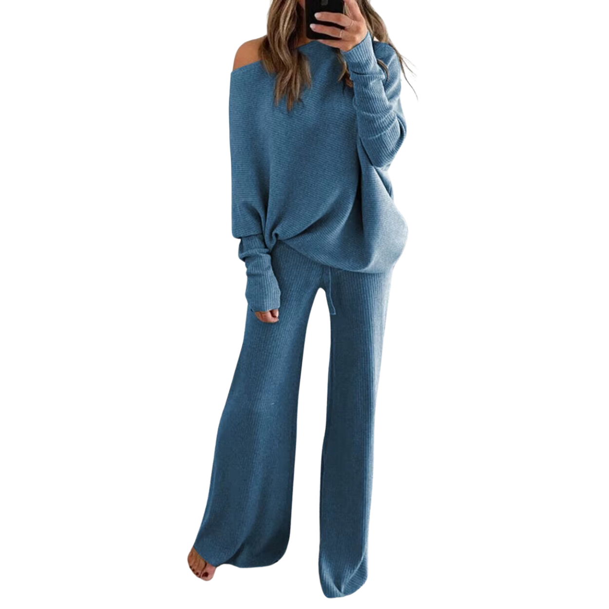 Ensemble Pull & Pantalon Large Confort et Élégance