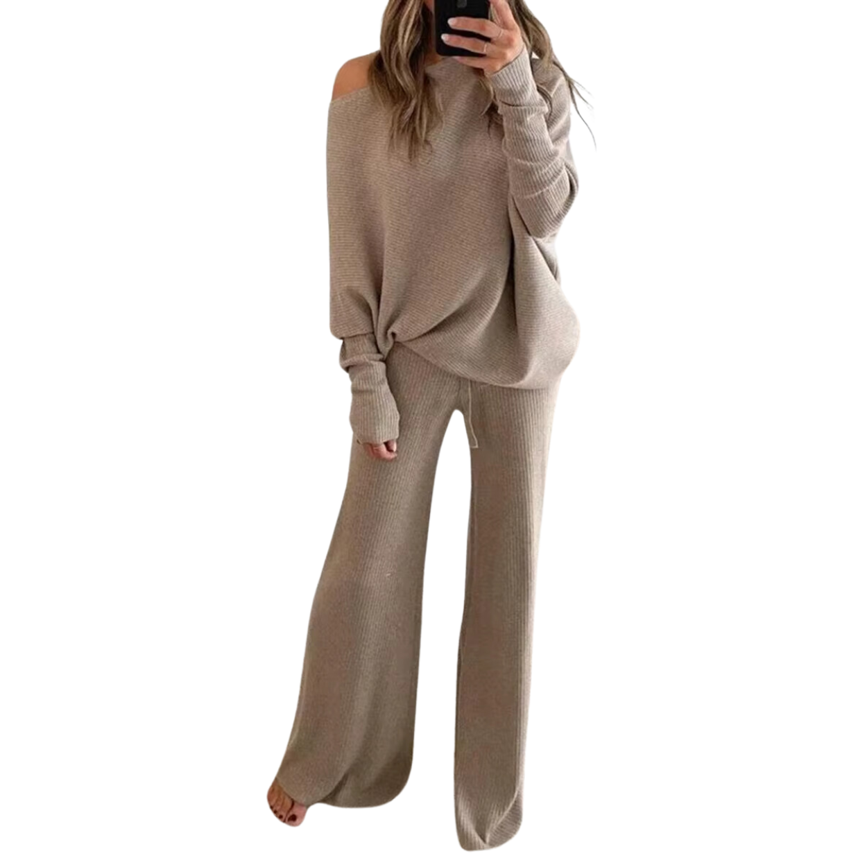 Ensemble Pull & Pantalon Large Confort et Élégance
