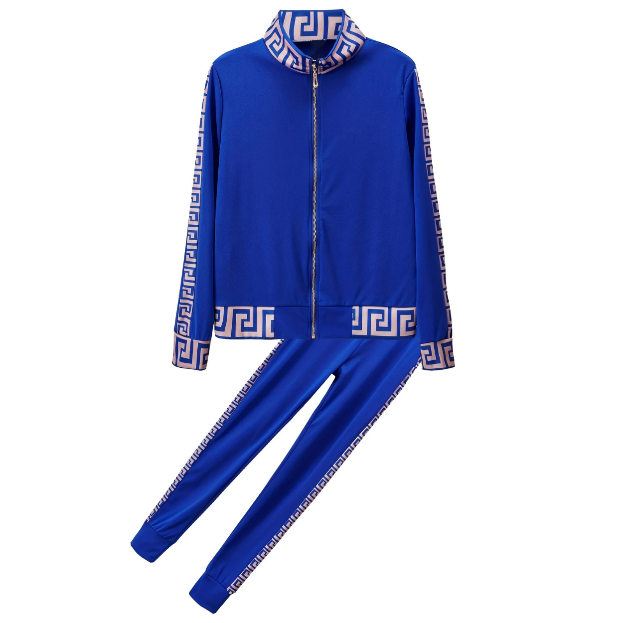 Ensemble Survêtement Chic Motif Grec Doré