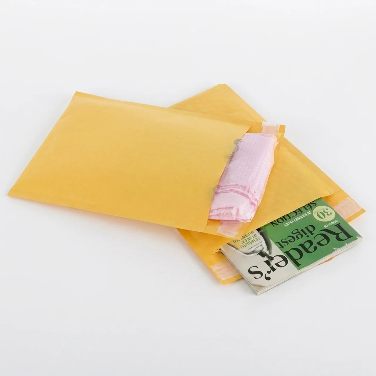 Enveloppes à Bulles Kraft Jaunes Lot de 50 Pièces