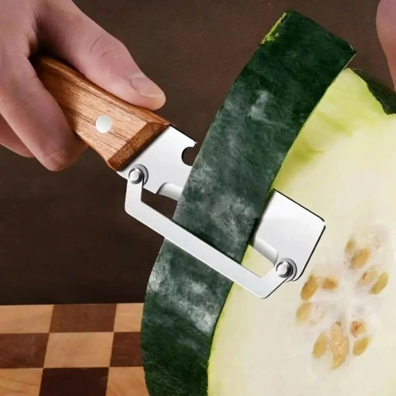 Éplucheur Multifonction Acier Bois