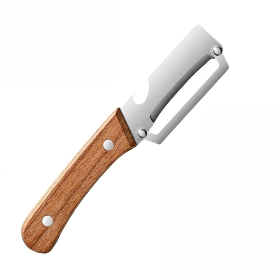 Éplucheur Multifonction Acier Bois