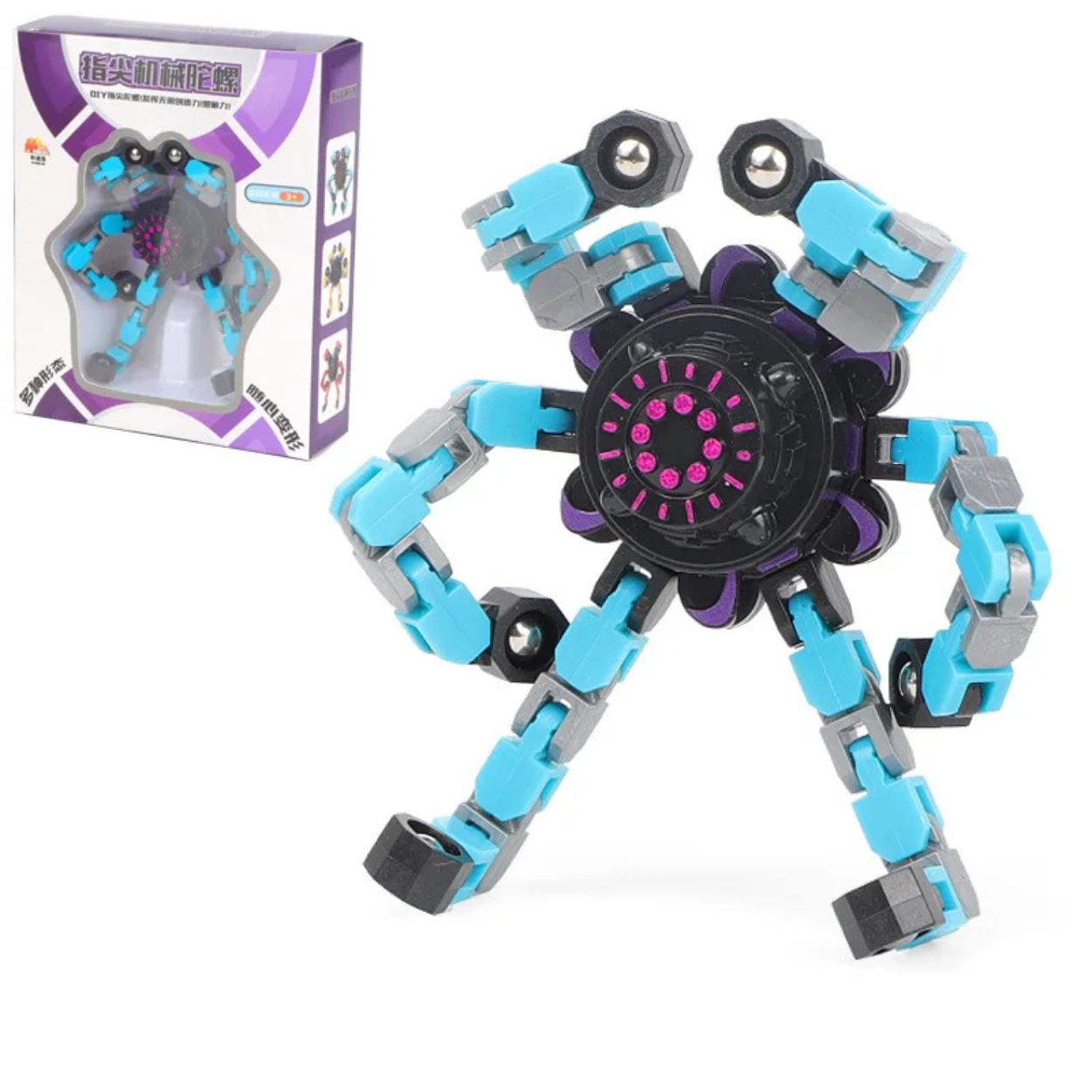 Fidget Spinner Déformable avec Ventouse