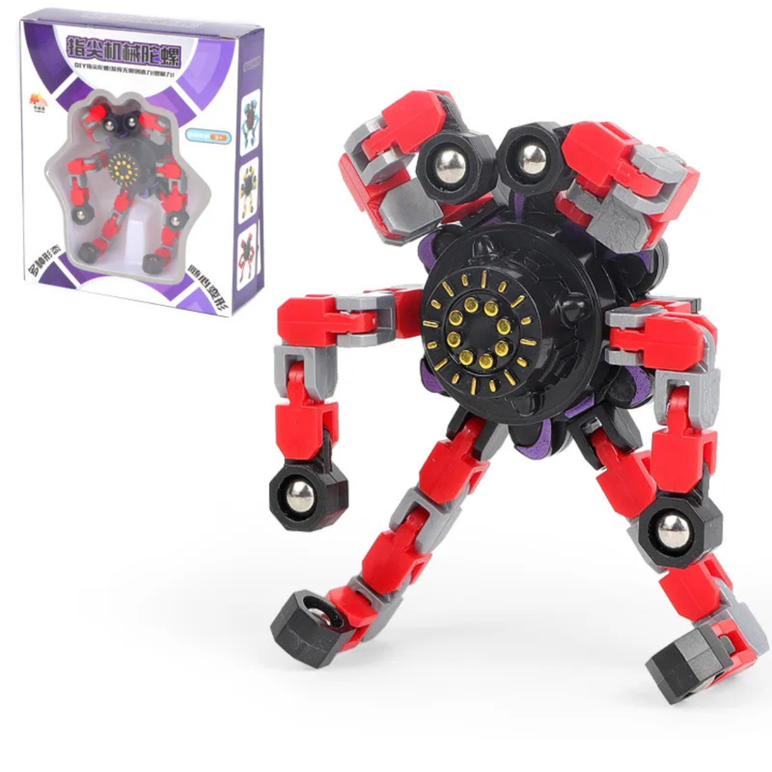 Fidget Spinner Déformable avec Ventouse
