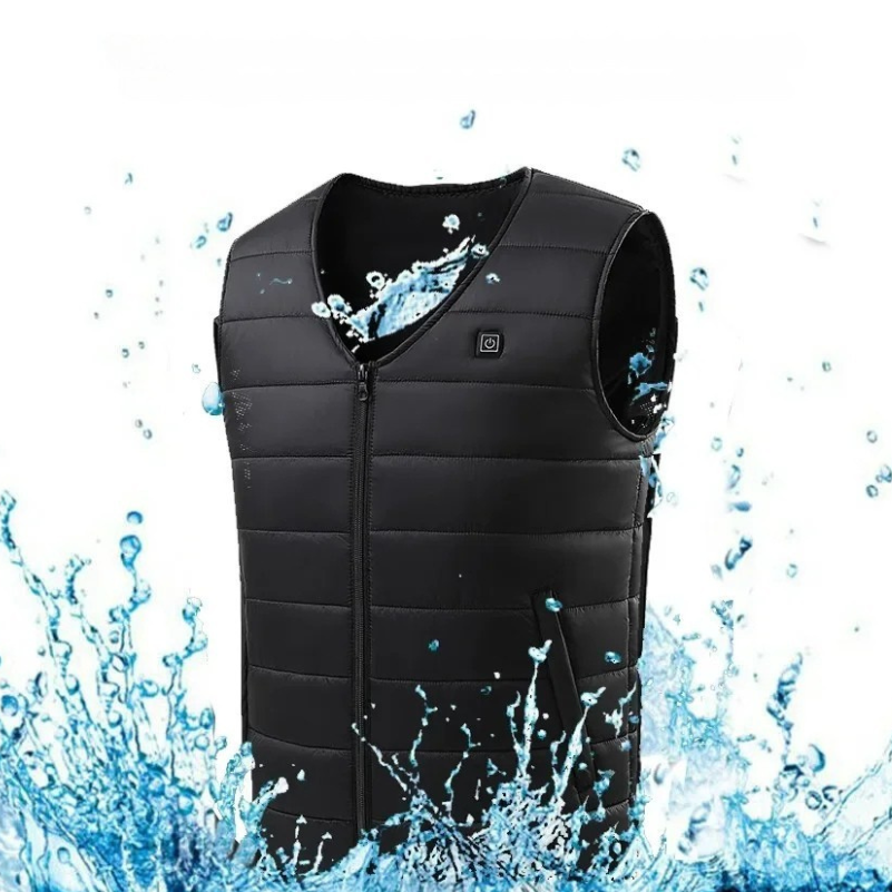 Gilet Chauffant Électrique Unisexe 16 Zones de Chauffe USB