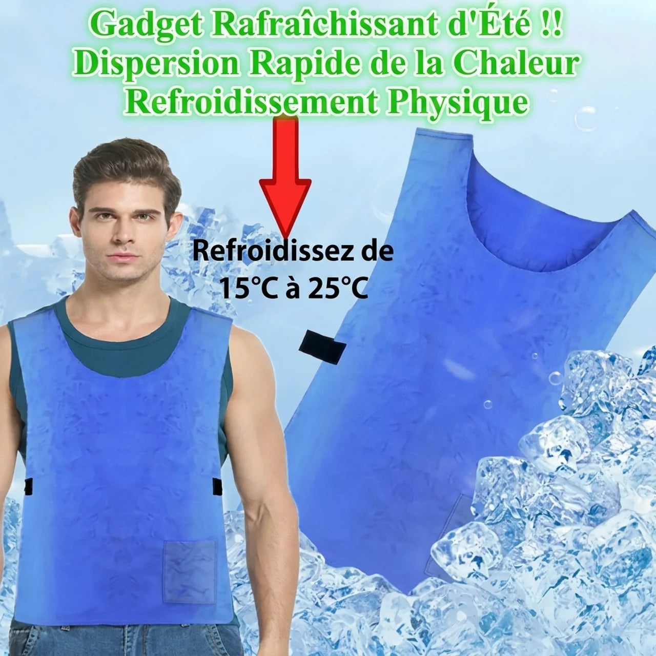 Gilet Rafraîchissant Léger et Imperméable Pour L’Été