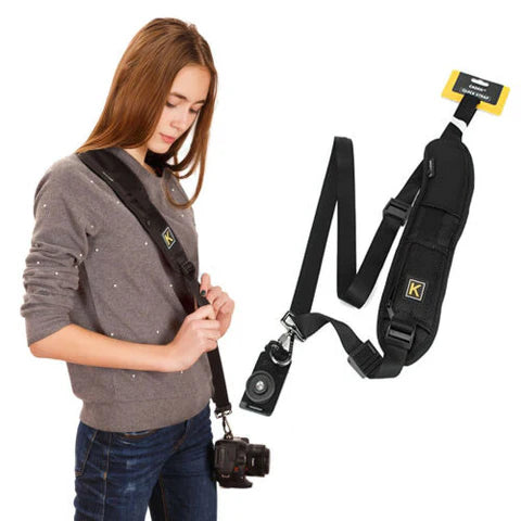 Harnais Double pour Appareils Photo DSLR Sangle Professionnelle Double Épaule
