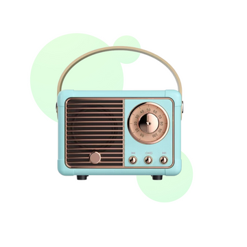 Haut Parleur Bluetooth Portable Rétro