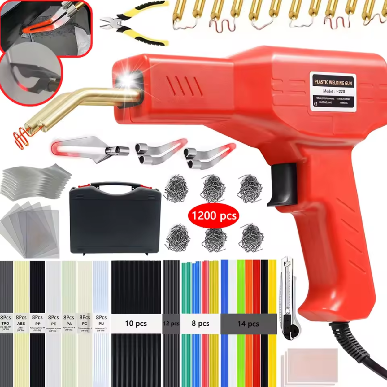 KIT DE SOUDAGE PLASTIQUE 220W PROFESSIONNEL