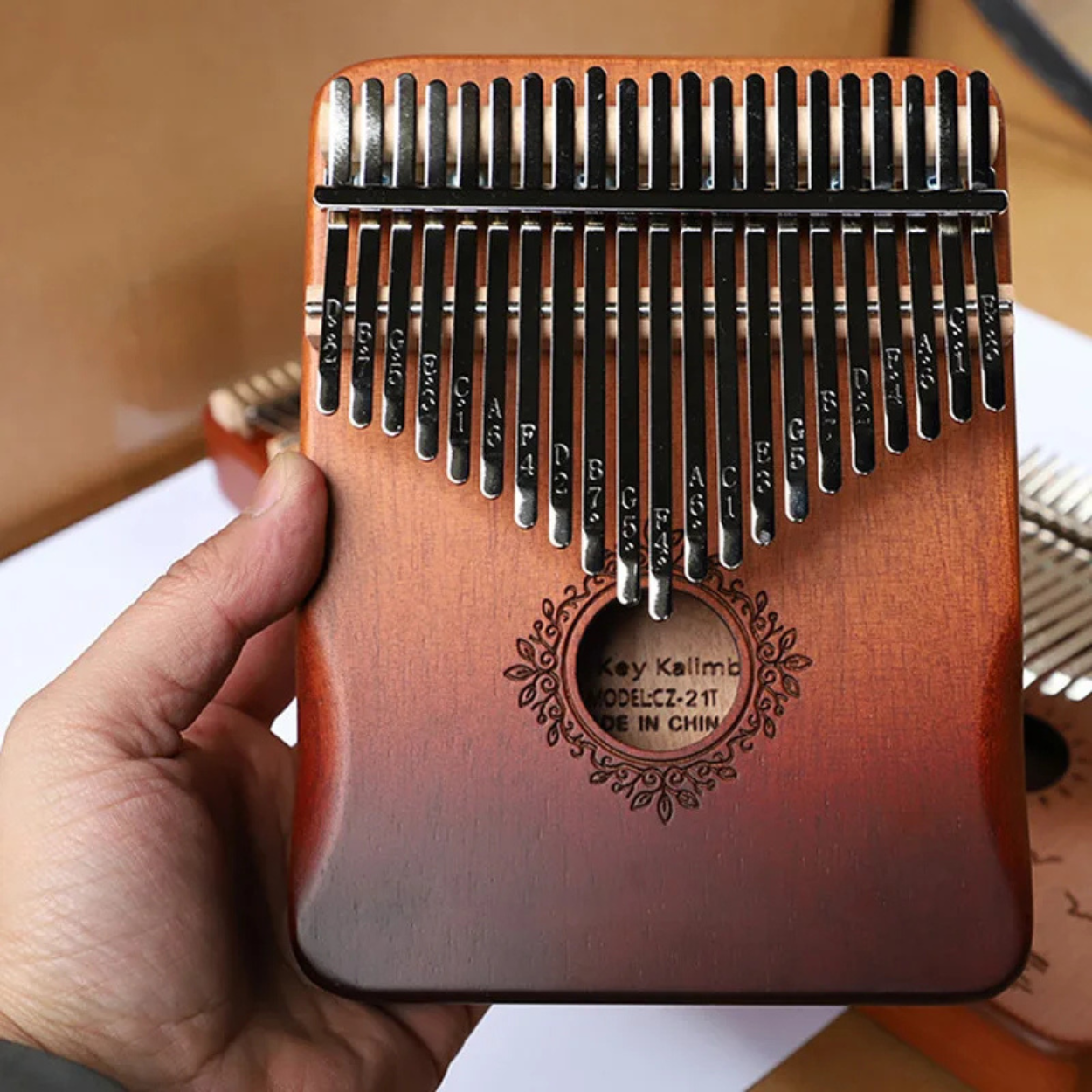 Kalimba en Bois Piano à Pouce 17/21 Touches
