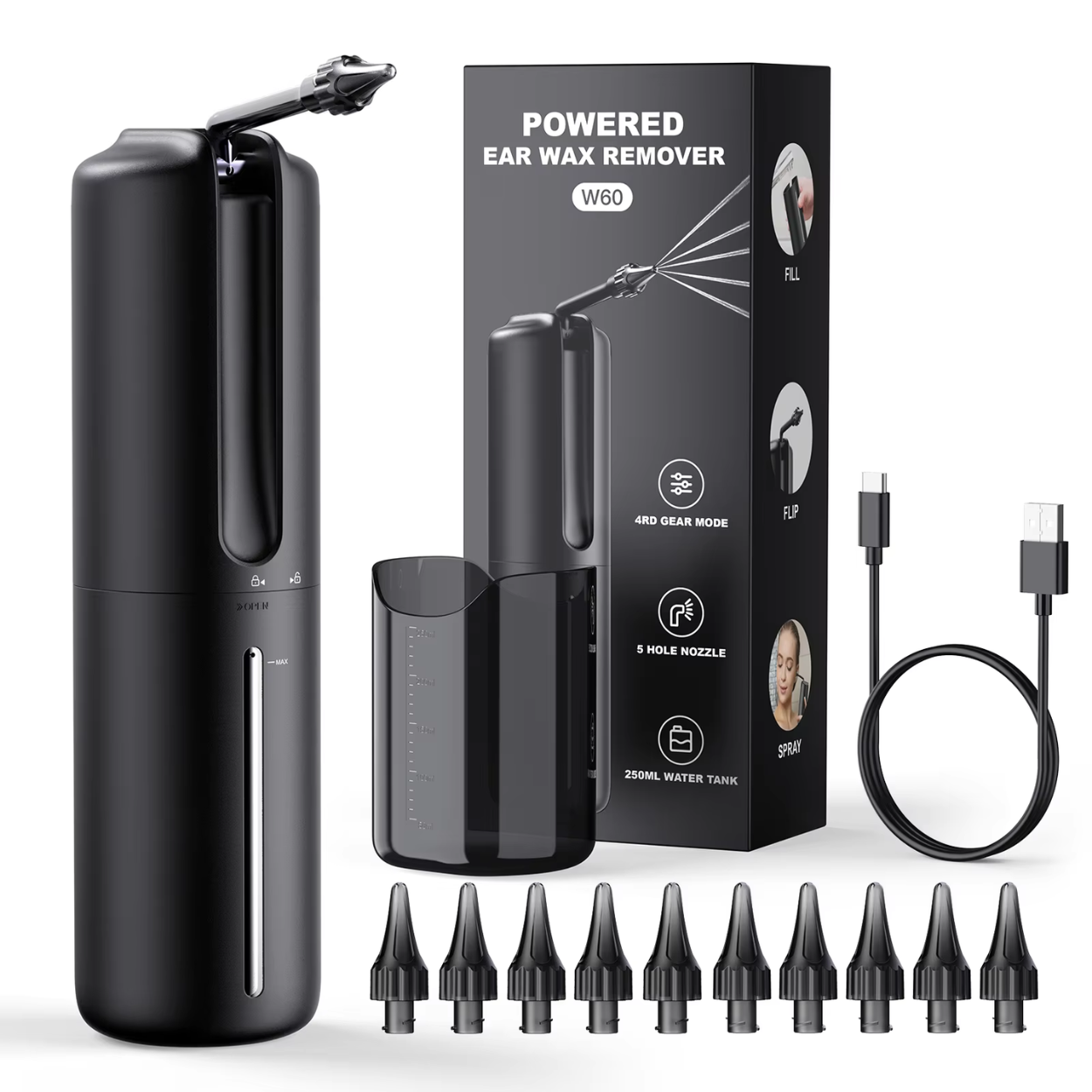 Kit de Nettoyage d’Oreilles Électrique