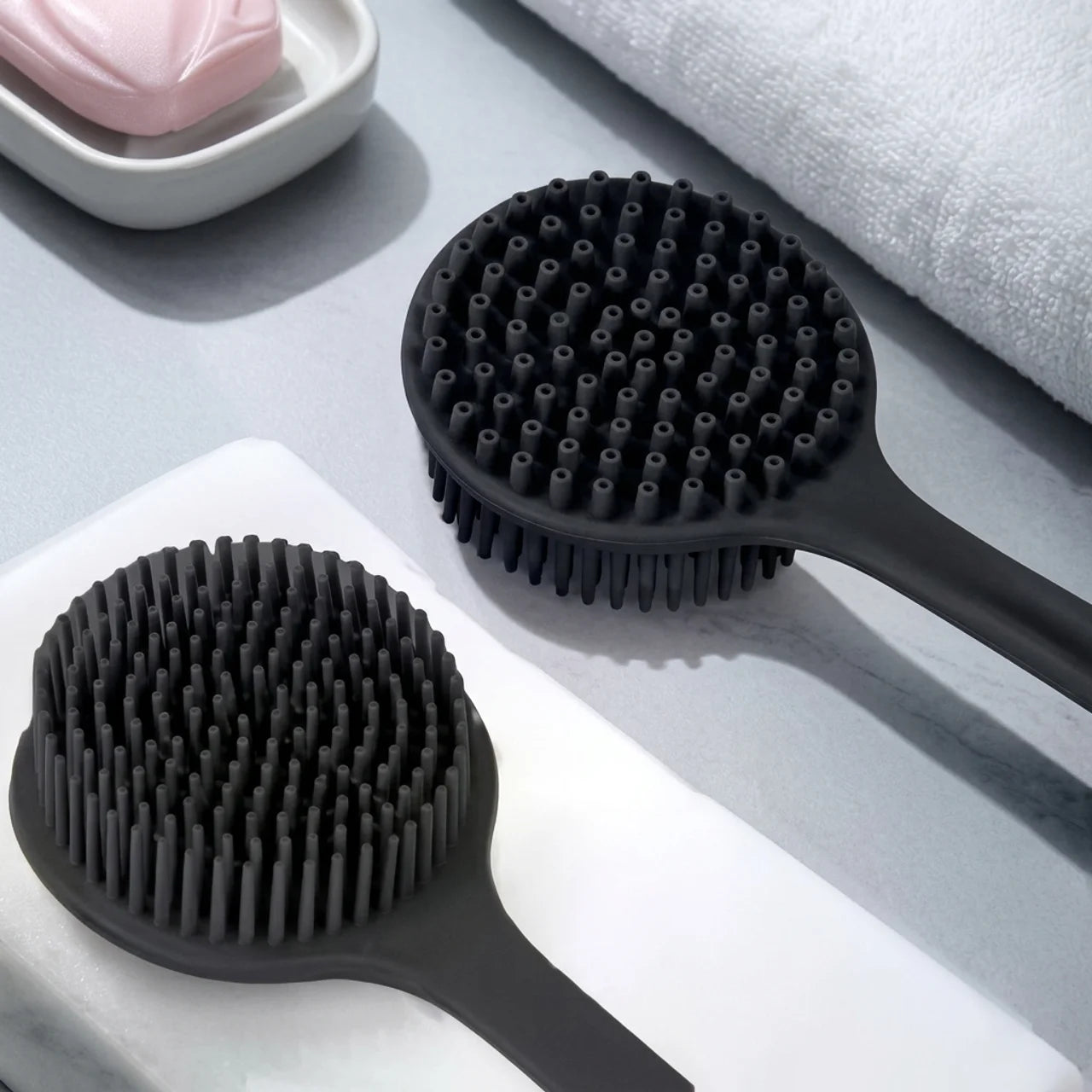 Kit 4 Brosses de Bain en Silicone Exfoliantes