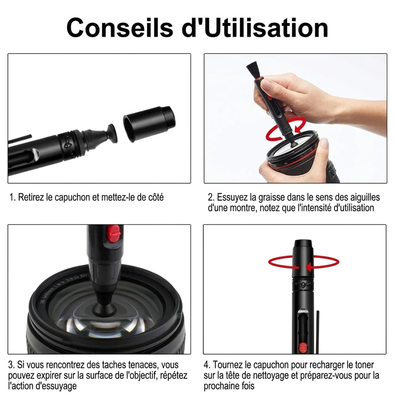 Kit Nettoyage Objectif & Capteur