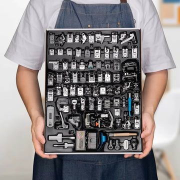 Kit Pied de Biche Machine à Coudre 82 Pièces Coffret Couture Universel