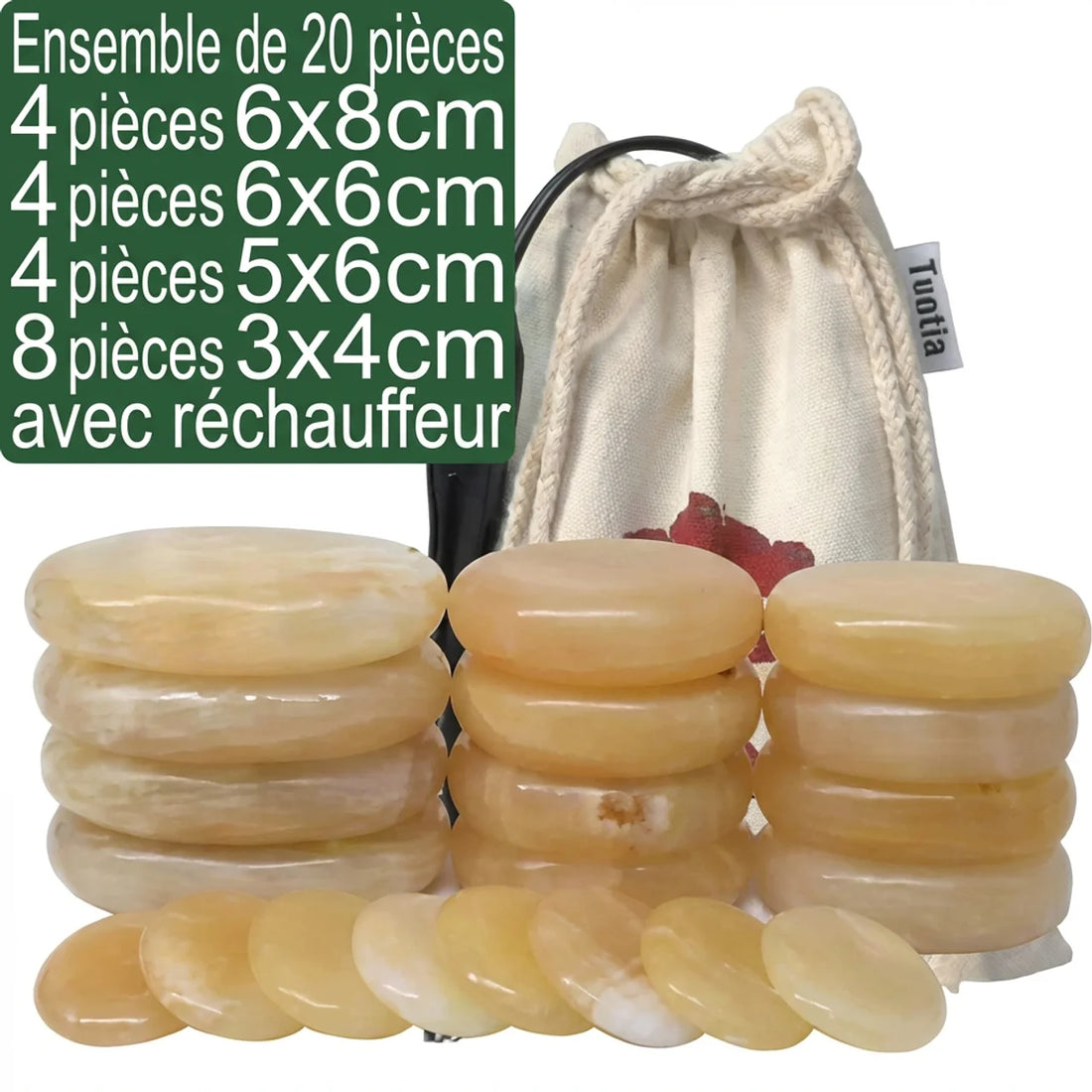 Kit Pierres Chaudes Jade Premium