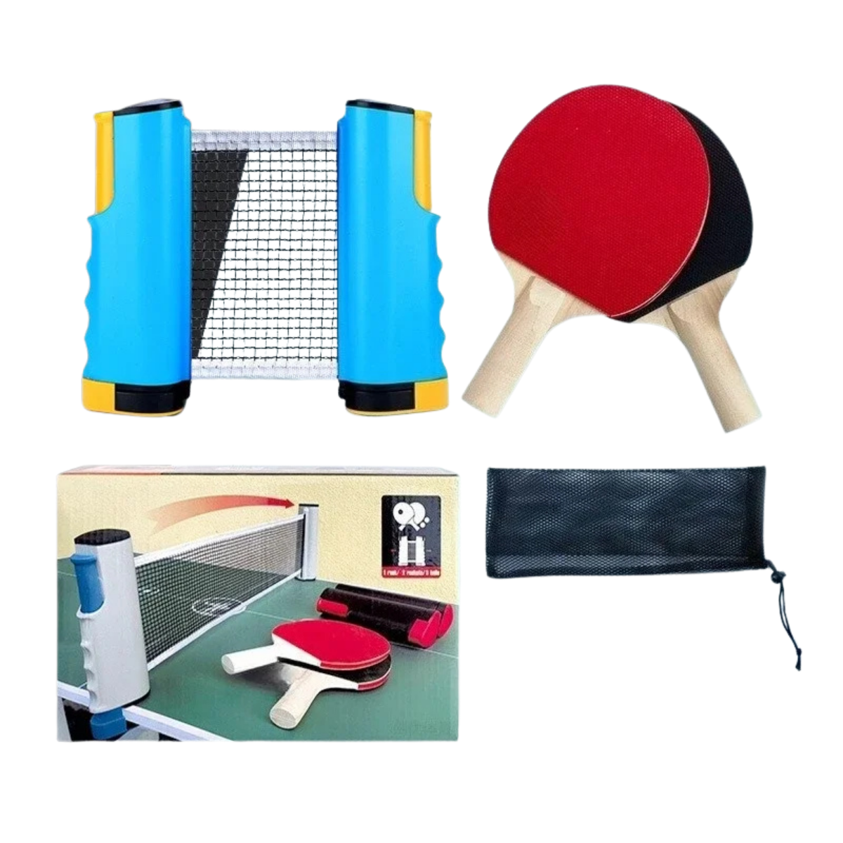 Kit Ping Pong Portable Complet