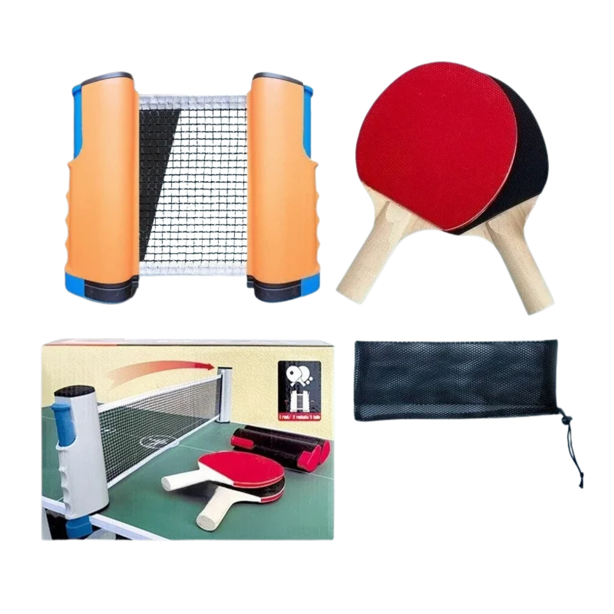 Kit Ping Pong Portable Complet