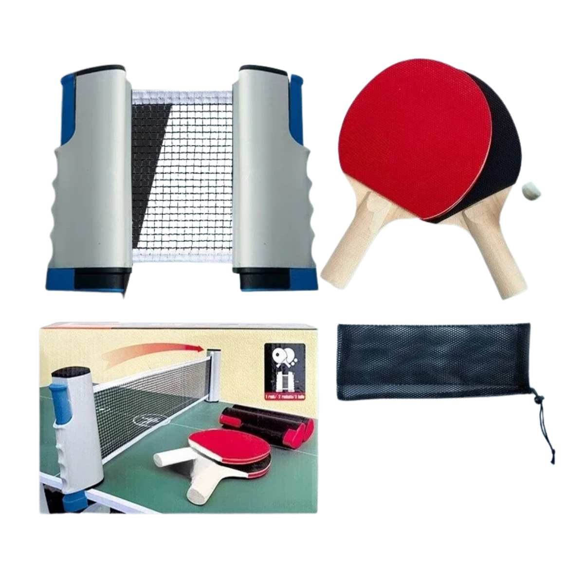 Kit Ping Pong Portable Complet