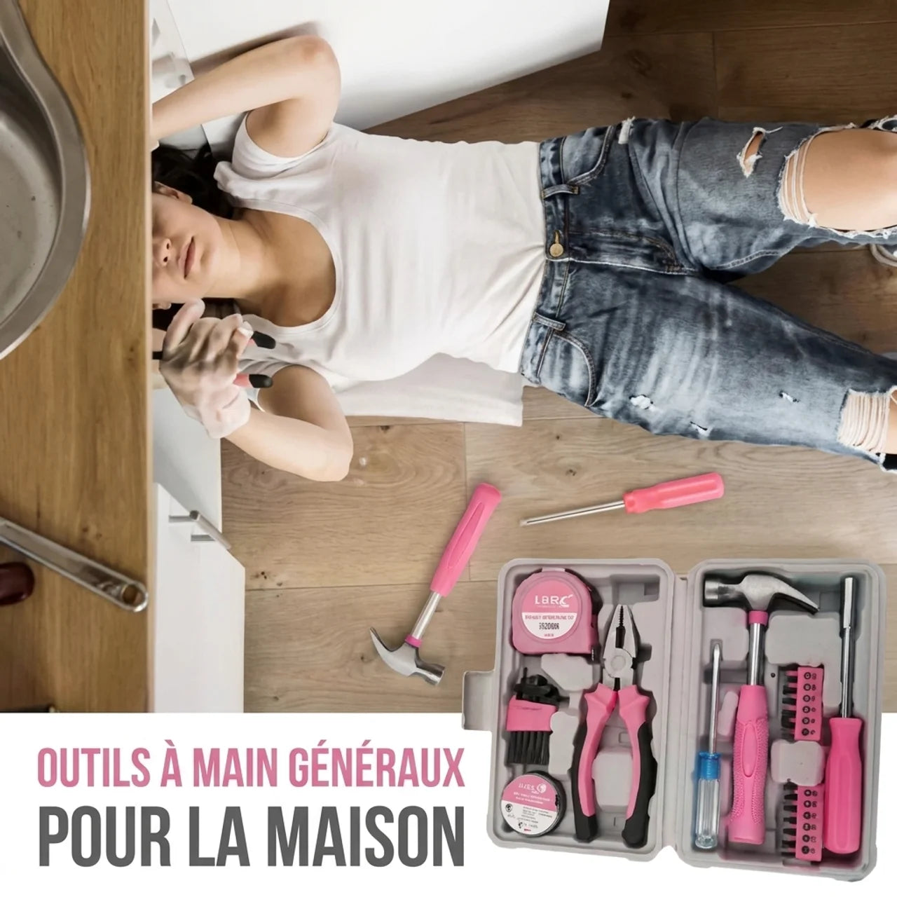 Kit de Bricolage Femme 24 Pièces avec Mallette