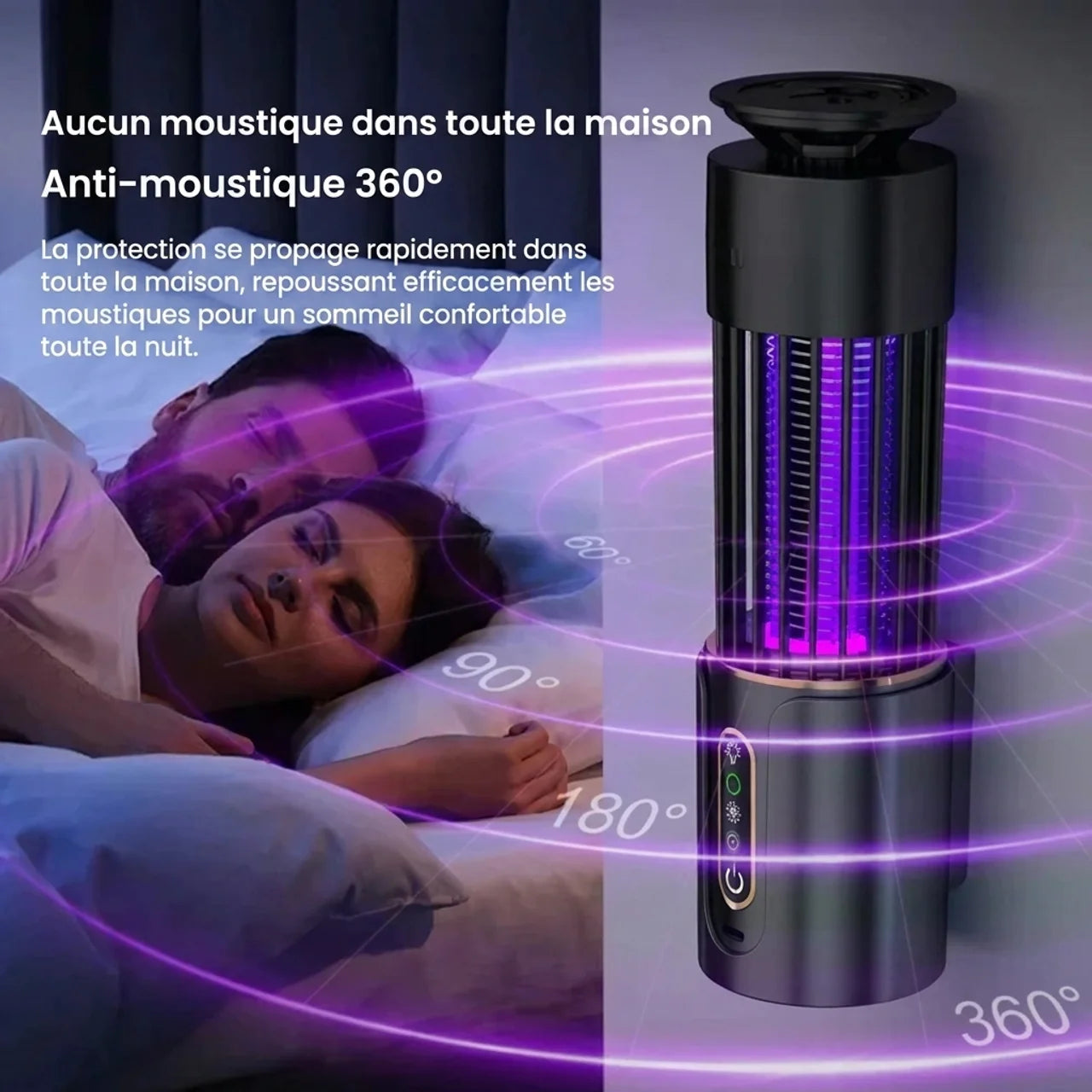 Lampe Anti-Moustiques 3 en 1