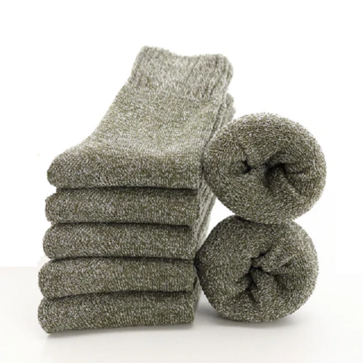 Lot de 5 Paires de Chaussettes en Laine Épaissie