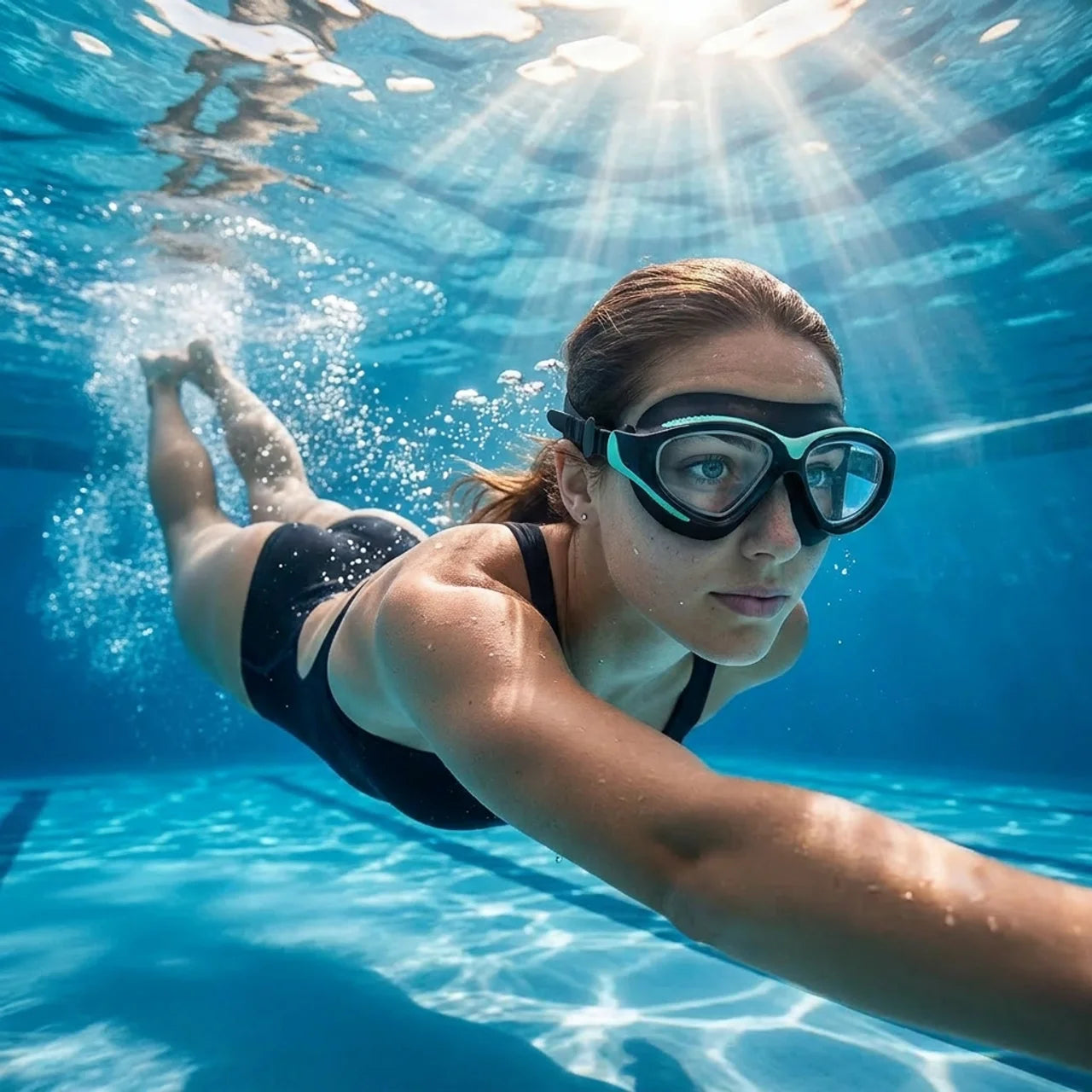 Lunettes de Natation HD Grand Angle Anti-Buée & Protection UV