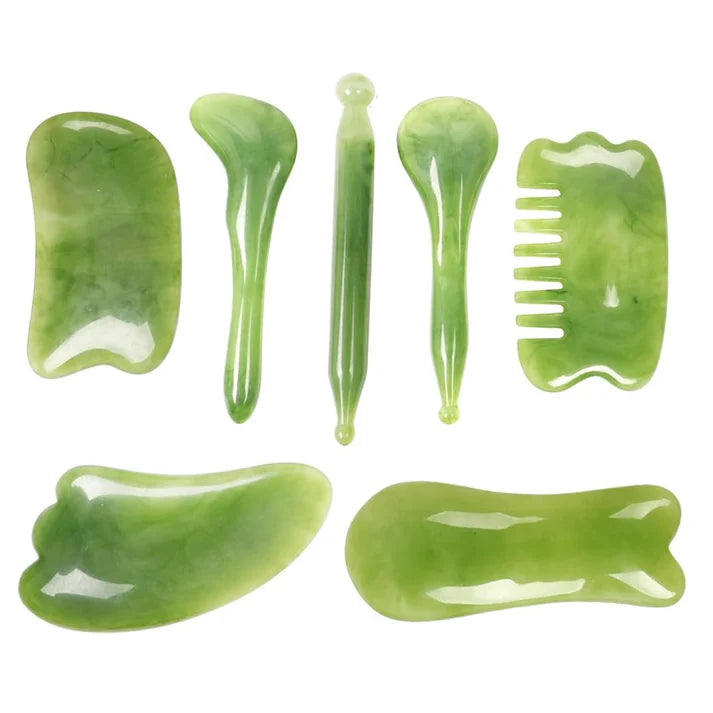 Set de Massage Gua Sha 7 Pièces