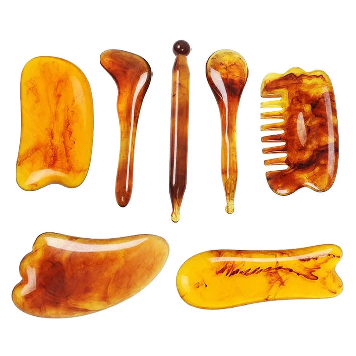 Set de Massage Gua Sha 7 Pièces