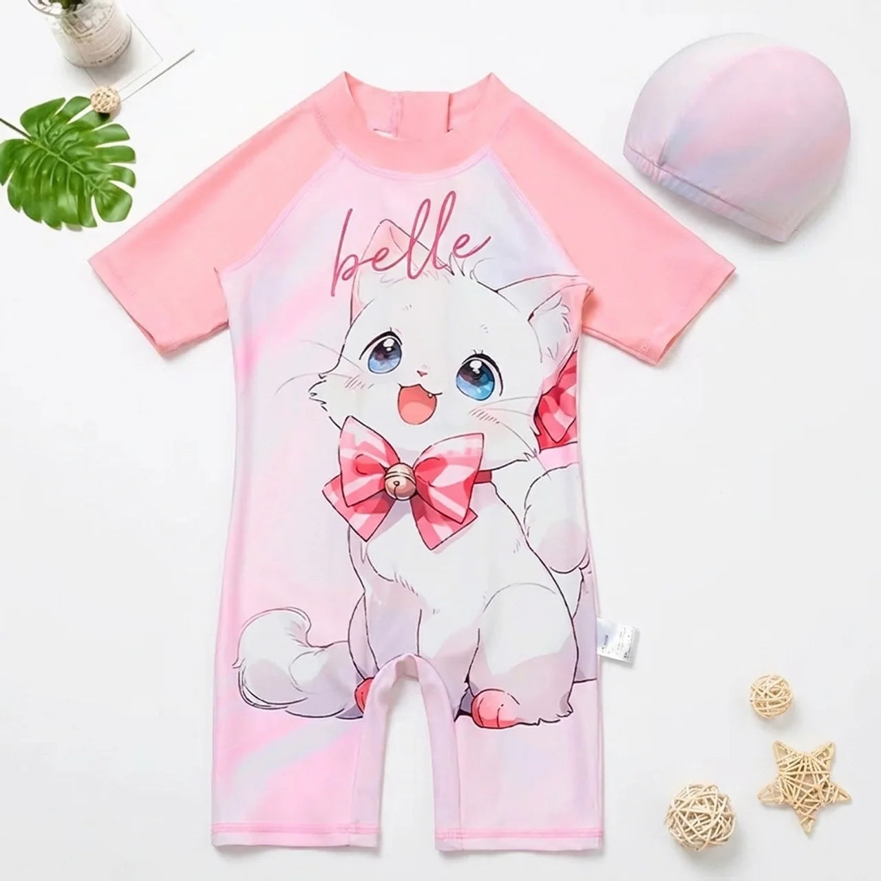 Maillot de Bain Fille Motif Chat