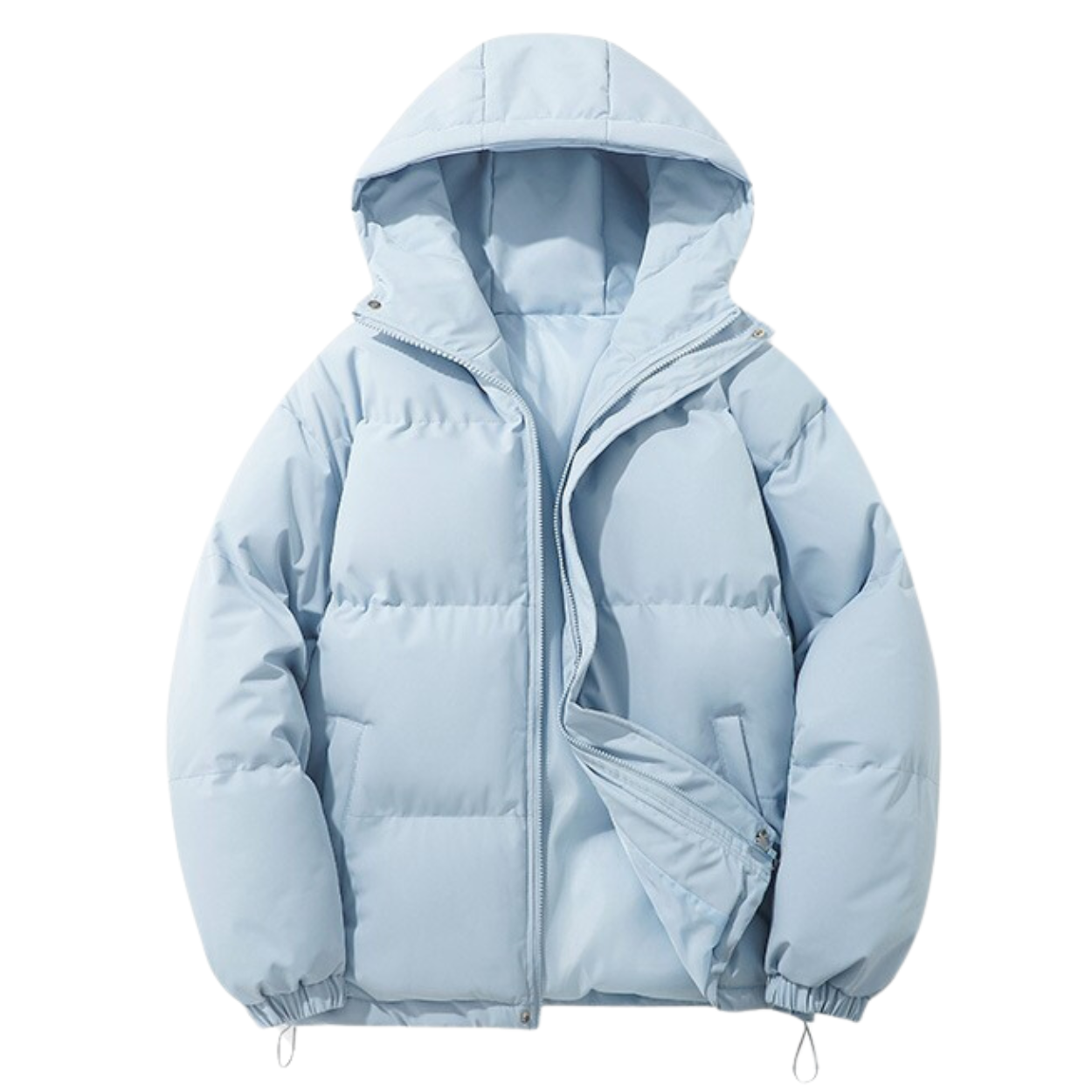Manteau d’Hiver Unisexe Rembourré en Coton avec Capuche Amovible – Confort et Chaleur